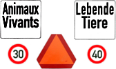 Signs for Switzerland