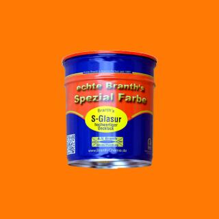 Branths S-Glaze (slow drying) can 0.75 l orange RAL 2000