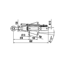 Overrun device DIN eye AE V 161S 950-1600 kg above RB 2361