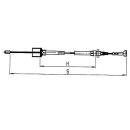 AL-KO Bowden cables detachable, bell 24 mm, nipple 8 mm - Profi Longlife HL 520 mm / GL 726 mm