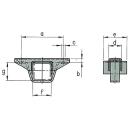 AL-KO support frame for clamping F / G: 70 x 140, A160 B15 C15 D50 E90