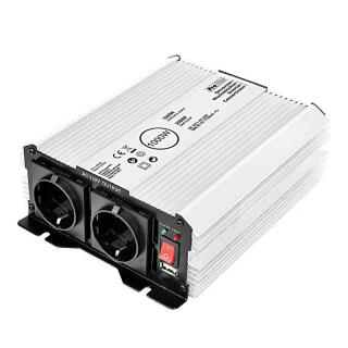Voltage converter 12-230V 1000W / 2000W + USB