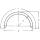 Single axle mudguard profile 12/40 B150 R300 L970 S600 H315
