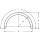 Single axle mudguard profile 40 B260 R400 L1285 S800 H415