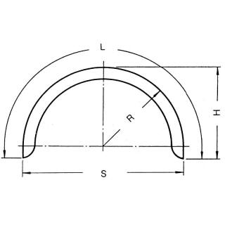 Sheet metal fenders B160 L900 S600 H280