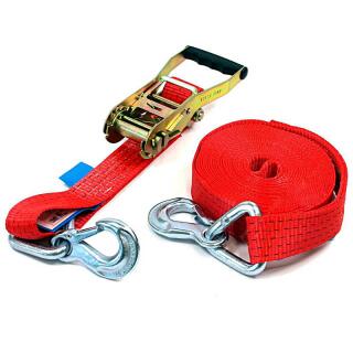 Lashing strap 2500 daN width 50mm FE 0.5m snap hook LE 11.5m