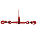 Ratchet tensioner with 2 hooks