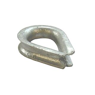 Wire rope thimble DIN 6899A galvanized for rope Ø 20 mm