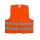 Safety vests with 2 orange reflective stripes each