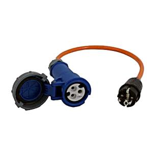 Adapter cable CEE coupling Bajo. / Schuko plug 5000 mm