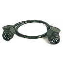 Intermediate cable 13-pin 2 plastic plugs 2 meters