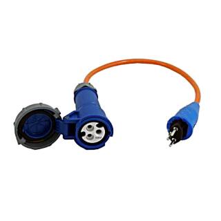 Adapter cable CEE coupling Bajo / Vollg plug CH 500 mm