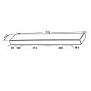 Front support cushion PUR foam 778 x 119 x 37 mm