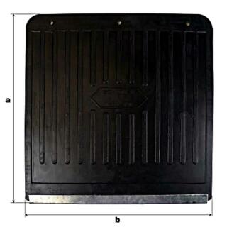 Mud flaps with spreader a 400 mm xw 500 mm