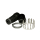 15-pin, bayonet connector including contacts and black boot, female