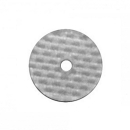 Rivet base made of polyethylene, 17.5 mm, color: gray