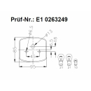 Geka lamp BBSK95L left with license plate light